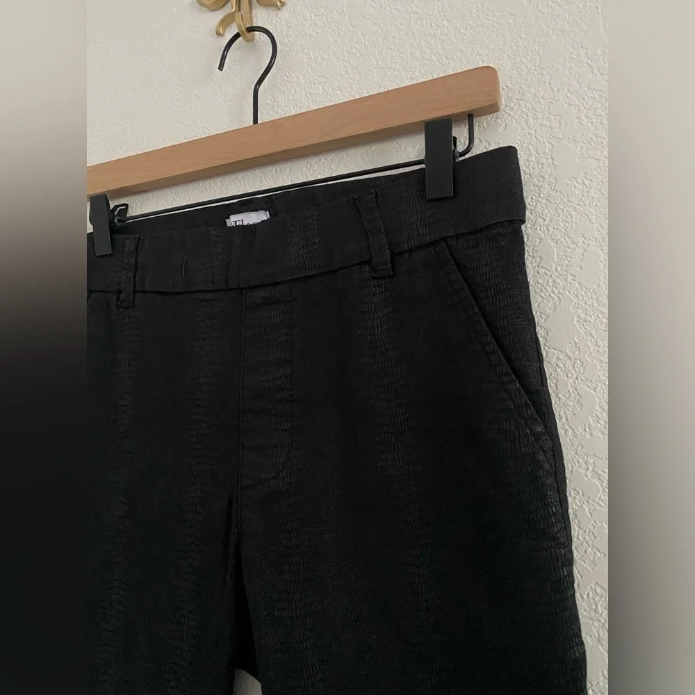 Flog Skinny Pants Limited Collection  Black Snakeskin Women’s Size 28